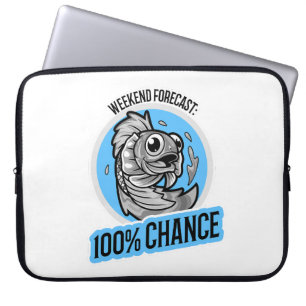 Weekend Forecast 100% Chance T-Shirt Laptop Sleeve