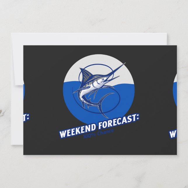 Weekend Forecast  100% Chance  Thank You Card (Front)