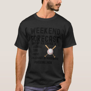 Weekend Forecast Baseball with Chance Beers, Snack T-Shirt