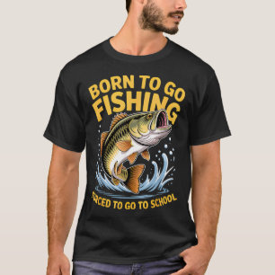 Weekend Forecast Bass With a Chance of Fishing Fun T-Shirt