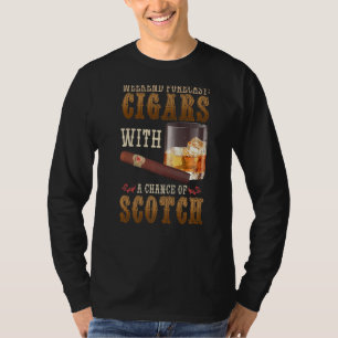 Weekend Forecast Cigars And Scotch Whiskey Bourbon T-Shirt