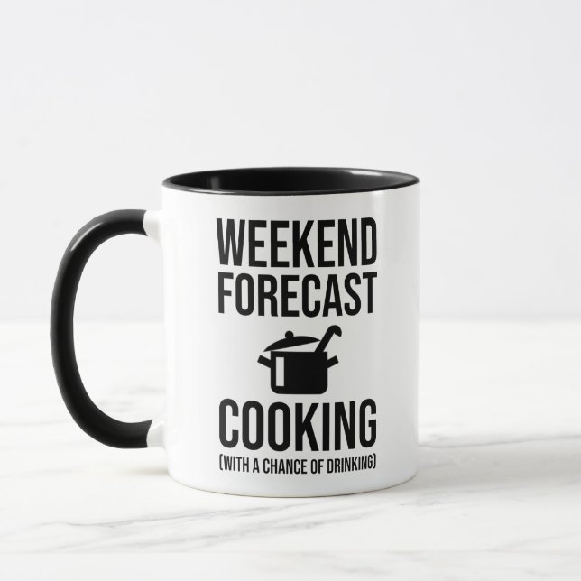 Weekend Forecast - Cooking Mug (Left)