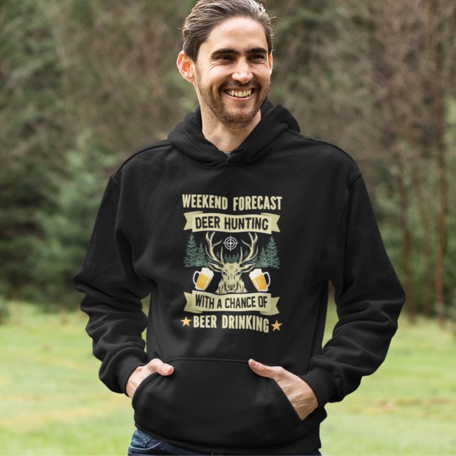Weekend Forecast Deer Hunting Funny Hunter Hoodie (Creator Uploaded)