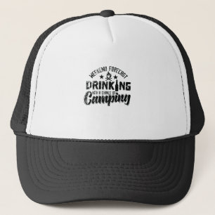 Weekend Forecast Drinking With Chance of Camping Trucker Hat