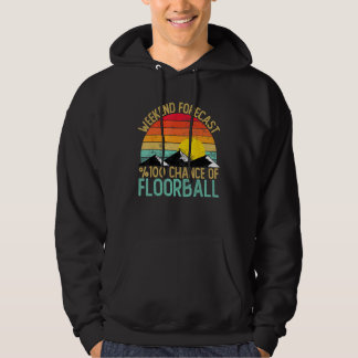 Weekend Forecast Floorball Shirts Funny Retro Floo
