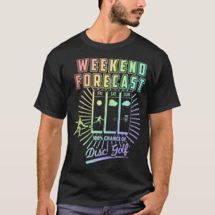 Weekend Forecast Golfing With A Chance of Beer Gol T-Shirt