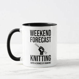 Weekend Forecast - Knitting Mug