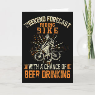 Weekend Forecast Riding Bike Triathlon Downhill Cy Card