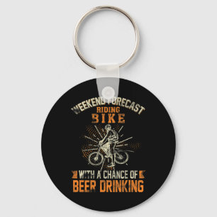 Weekend Forecast Riding Bike Triathlon Downhill Cy Key Ring
