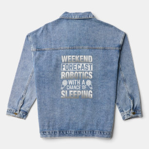Weekend Forecast Robotics With A Chance Of Sleepin Denim Jacket