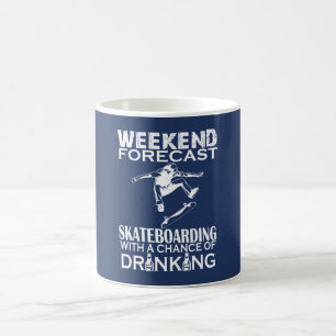 WEEKEND FORECAST SKATEBOARDING COFFEE MUG