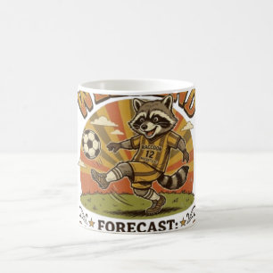 Weekend Forecast Soccer And Naps Funny Racoon Coffee Mug