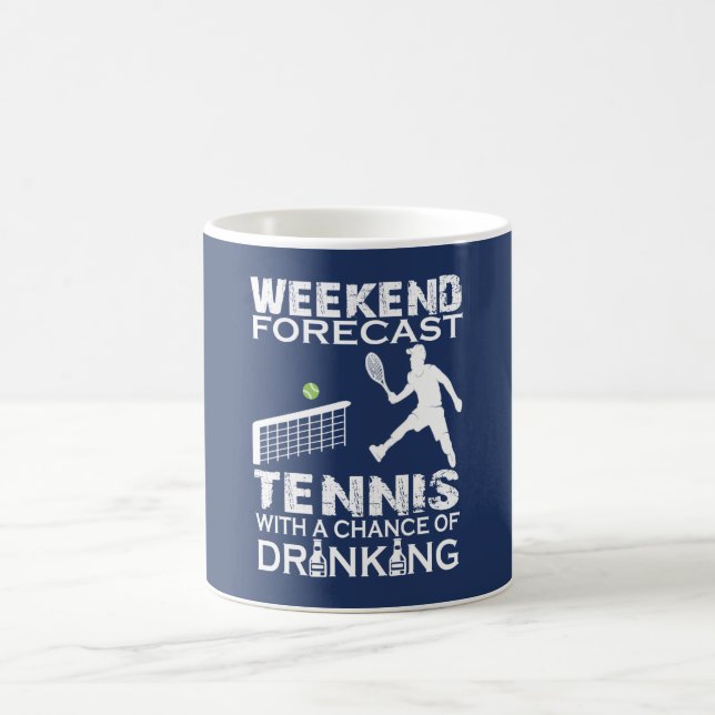 WEEKEND FORECAST TENNIS COFFEE MUG (Center)