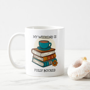 Weekend Fully Booked Book Lovers Coffee Mug