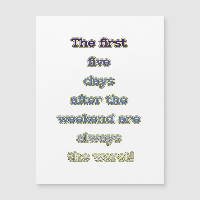 Weekend funny text (Front)