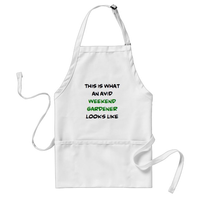 weekend gardener, avid standard apron (Front)