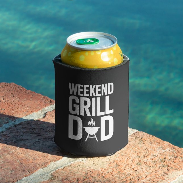 Weekend Grill Dad Funny BBQ Can Cooler (In Situ Pool)