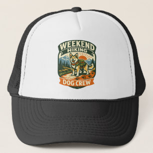 Weekend Hiking Dog Crew Outdoor Cap