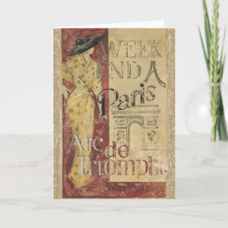 Weekend in Paris Card