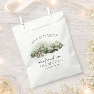 Weekend in the Woods Camping Bachelorette Favour Bags