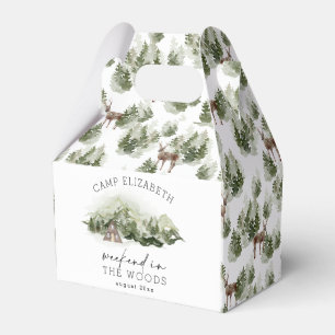 Weekend in the Woods Camping Bachelorette Favour Box