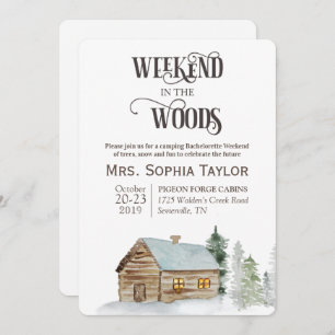 Weekend in the Woods Invitation