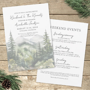 Weekend In The Woods Invitation
