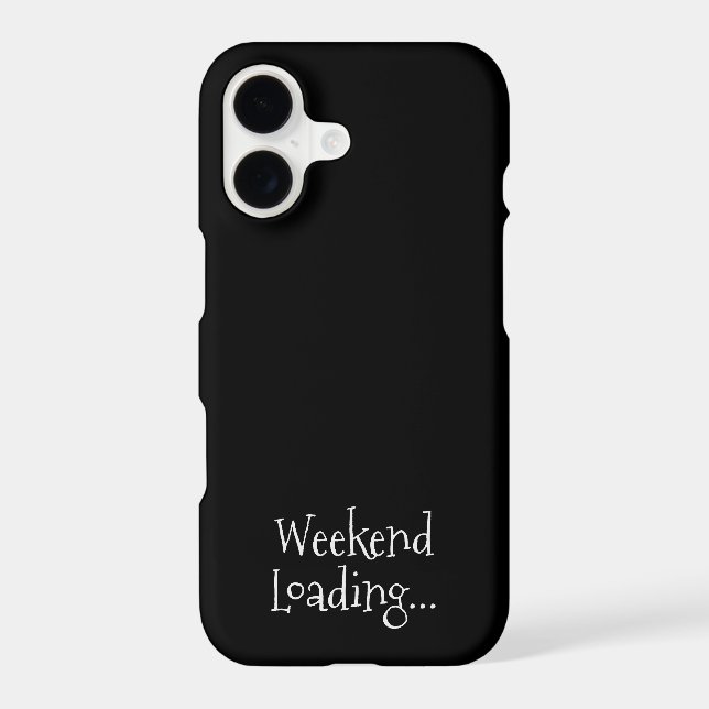 Weekend Loading Funny Casual Typography (Back)