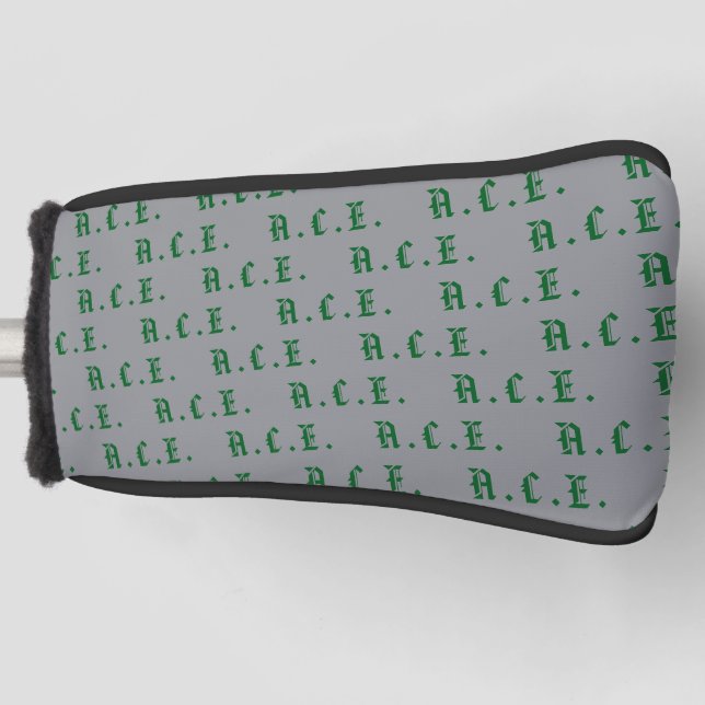 Weekend Money Game Golf Dad Old English Pattern Head Cover (Front)