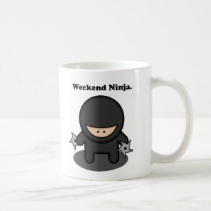 Weekend Ninja Funny Cute Japan Cartoon Coffee Mug