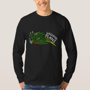 Weekend Plans Parrot I Sleeping Hahns Macaw T-Shirt