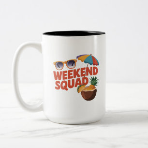 Weekend Squad Two-Tone Coffee Mug