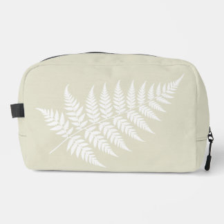 Weekend Travel Light Green White Fern Dopp Kit