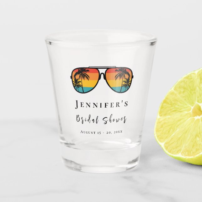 Weekend Trip Personalised Bachelorette Party Shot Glass (Front)