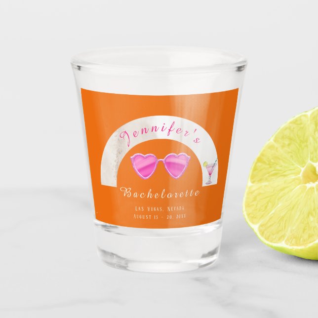 Weekend Trip Personalised Bachelorette Party Shot  Shot Glass (Front)