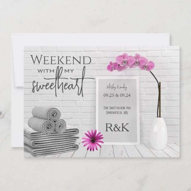 Weekend w/Sweetheart Invitation (Front)