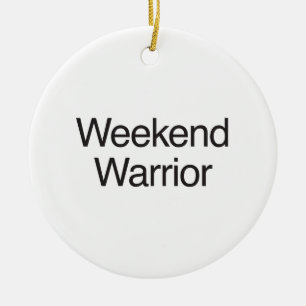 weekend warrior ceramic tree decoration