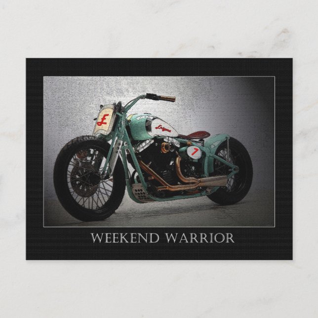 Weekend Warrior Postcard (Front)