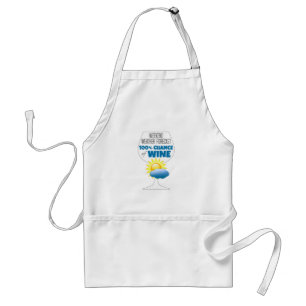 Weekend Weather Forecast Sunny 100% Chance of Wine Standard Apron