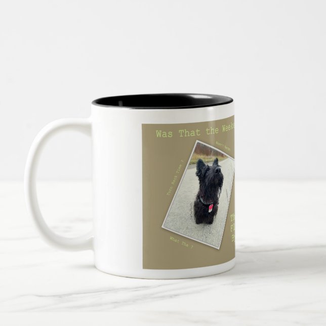 Weekend ... What Weekend? Two-Tone Coffee Mug (Left)