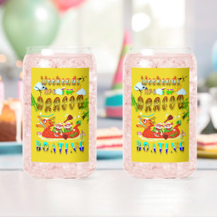 Weekends Are For Dragon Boating Can Glass