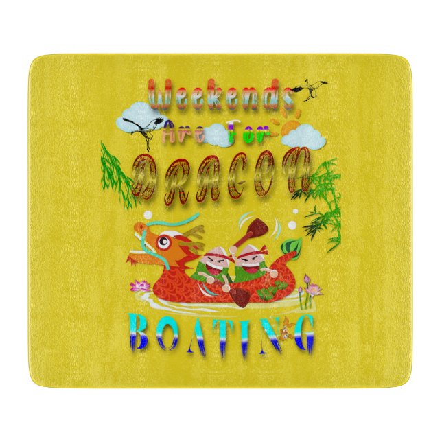 Weekends Are For Dragon Boating Cutting Board (Front)