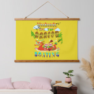 Weekends Are For Dragon Boating Hanging Tapestry