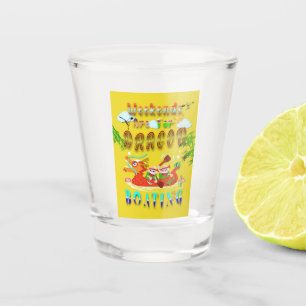 Weekends Are For Dragon Boating Shot Glass