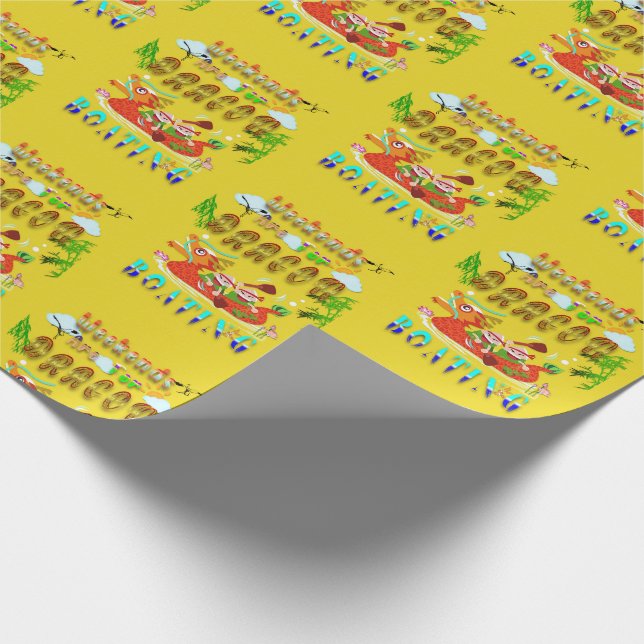Weekends Are For Dragon Boating Wrapping Paper (Corner)