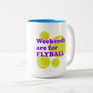 Weekends are for FLYBALL Two-Tone Coffee Mug