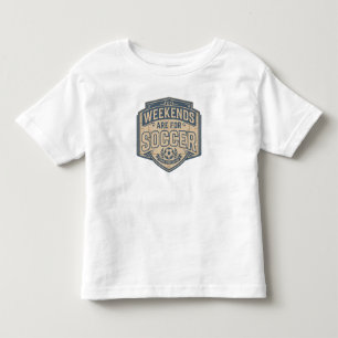 Weekends Are For Soccer Vintage Retro Graphic Toddler T-Shirt