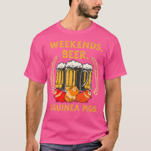 Weekends Beer & Guinea Pigs Laboratory Guinea Pig T-Shirt