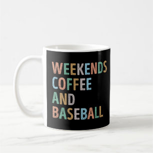 Weekends Coffee and Baseball Mum Mug