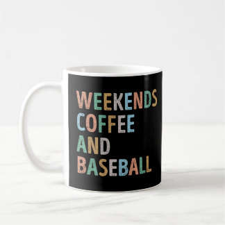 Weekends Coffee and Baseball Mum Mug